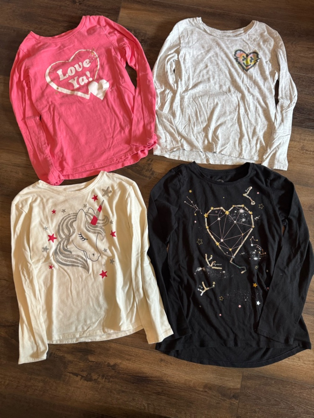 Girls size 10/12 long sleeved shirts